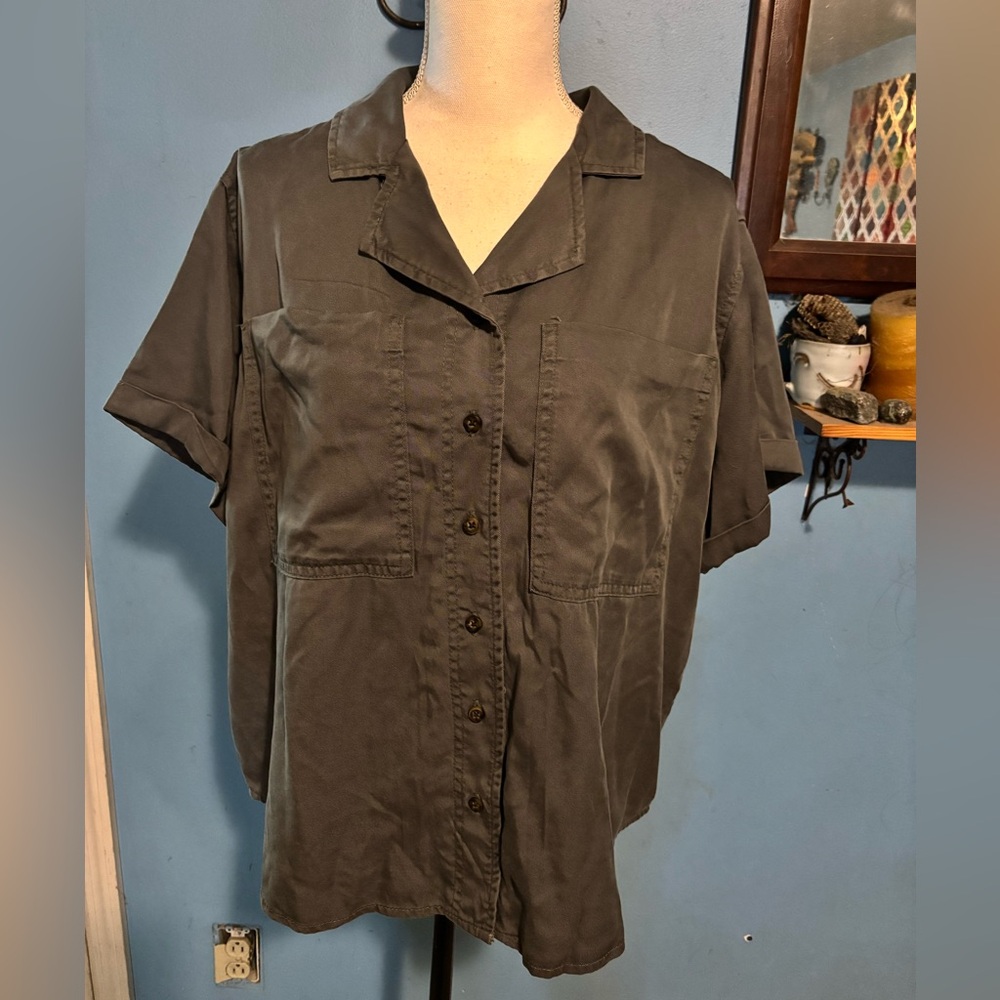 Member’s Mark, Olive Green, Button Down, Shirt